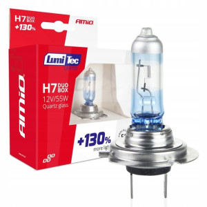 Żarówki H7 12v 55w Samochodowe +130% 4300k Białe