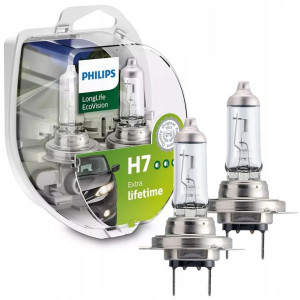 Philips H7 Ecovision Longlife Żarówki Duo 12v 55w