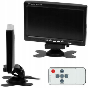 Monitor Lcd 7'' Kamery Cofania Parkowania 12v/24v