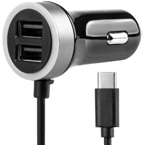 Ładowarka Samochodowa Usb-c 2x Usb 2.4a 12v 24v