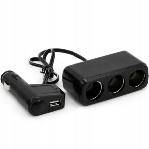 Rozgałęźnik Rozdzielacz Zapalniczki Gniazda + Usb