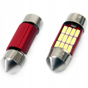 Żarówki Led Rurki Canbus Diody Rurkowe 2 Szt 31 Mm