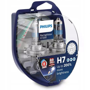 Philips H7 Racing Vision Gt200 Żarówki 12v 55w Duo