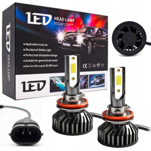 Zestaw Led Cob H11 Jaśniejsze Żarówki Xenon White
