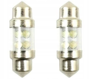 Żarówki Led C5w Żółte 31 Mm 12v Sv8.5 Rurki 2 Szt.