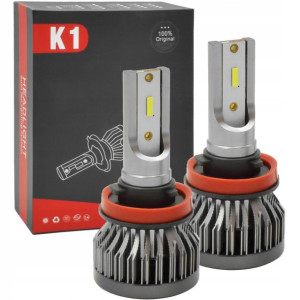 Żarówki Led H11 Mocne Diody Csp 6000k White Kpl.