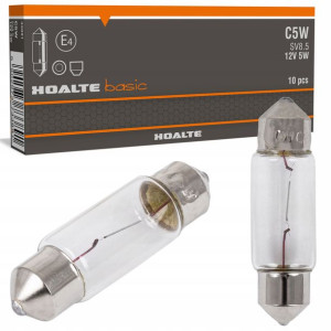Żarówki Hoalte C5w 12v 36mm Sv8.5 Rurkowe X10 Szt.