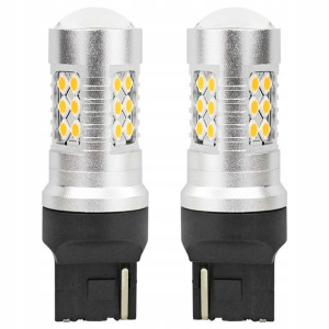 Żarówki Led Canbus Wy21w T20 12/24v Pomarańczowe