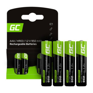 GREEN CELL Akumulatorki Paluszki 4xAAA HR03 950mAh