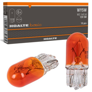Żarówki HOALTE WY5W pomarańczowe T10 12V 5W 10 szt