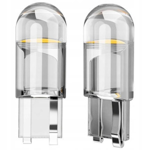 2x Żarówki Led W5w Cob Clear White Transparentne