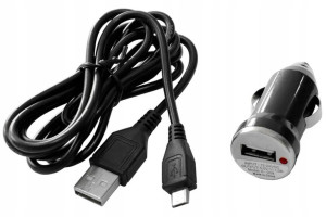 Ładowarka Samochodowa Micro Usb B 12v 24v 1a 140cm