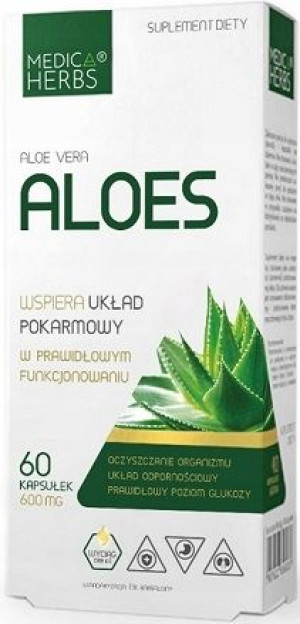 Medica Herbs Aloes 60 Kaps Oczyszczenie Detoks