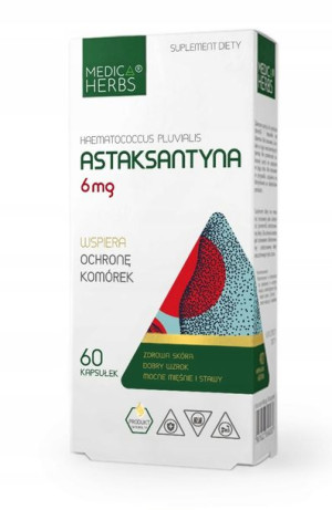 MEDICA HERBS ASTAKSANTYNA 6mg 60 kapsułek WZROK