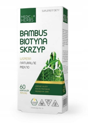 Medica Herbs Bambus Biotyna Skrzyp 470mg 60 Kaps