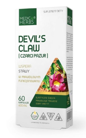 Medica Herbs Devil's Claw Czarci Pazur 600mg 60kap
