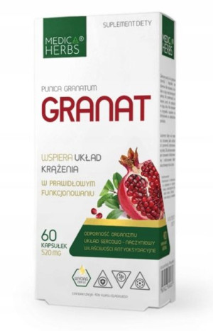 MEDICA HERBS GRANAT 520mg 60 kapsułek