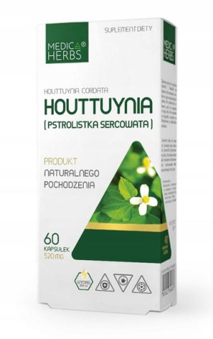 Medica Herbs Houttuynia Pstrolistka Sercowata 60k