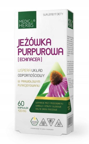 MEDICA HERBS JEŻÓWKA PURPUROWA 420mg 60 kapsułek