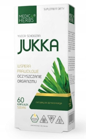 MEDICA HERBS JUKKA 520mg 60 kapsułek OCZYSZCZENIE