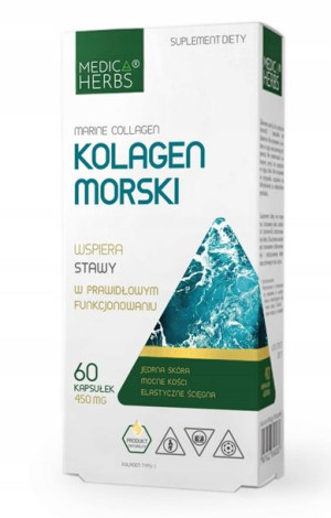 MEDICA HERBS KOLAGEN MORSKI 450mg 60 kapsułek