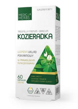 MEDICA HERBS KOZIERADKA 520mg 60 kapsułek APETYT