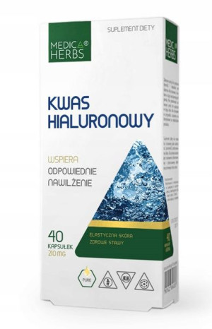 MEDICA HERBS KWAS HIALURONOWY 210mg 40 kapsułek