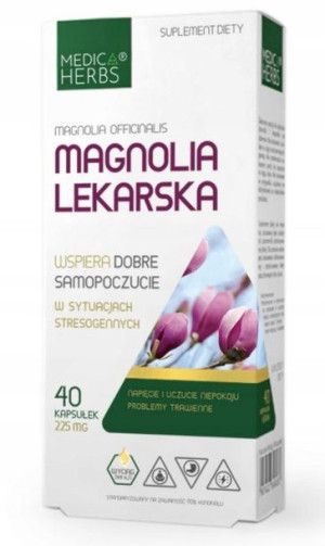 Medica Herbs Magnolia Lekarska 225mg 40 Kaps Stres