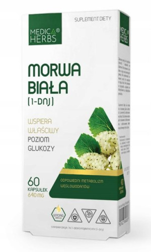 MEDICA HERBS MORWA BIAŁA 640mg 60 kapsułek