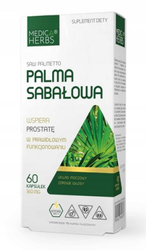 MEDICA HERBS PALMA SABAŁOWA 160mg 60 kapsułek