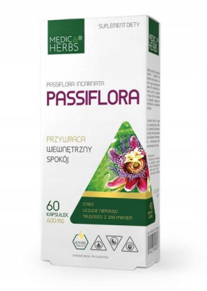 MEDICA HERBS PASSIFLORA 600mg 60 kapsułek