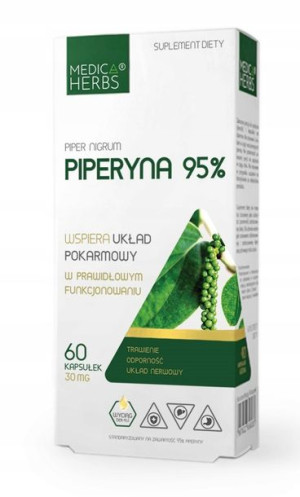 MEDICA HERBS PIPERYNA 95% 30mg 60 kapsułek