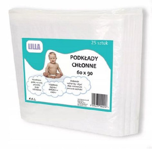 Podkłady Maty Chłonne Na Przewijak Lilla 90x60 25
