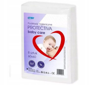 Podkłady Na Przewijak Proteactiva Baby 60x60 8 Szt