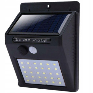 Lampa Solarna 30led Z Czujnikiem Ruchu I Zmierzchu