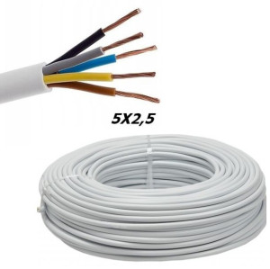 Przewód Kabel Siłowy Giętki Linka Owy 5x2,5 1mb