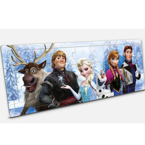 Drewniane puzzle układanka Kraina Lodu