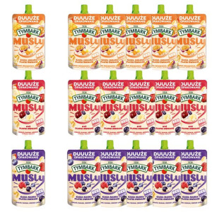 Tymbark Musly Mix 3 smaków musów owocowych 170 g x 15 sztuk