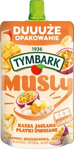 Tymbark Musly Mus kasza mango marakuja 170 g x 10 sztuk