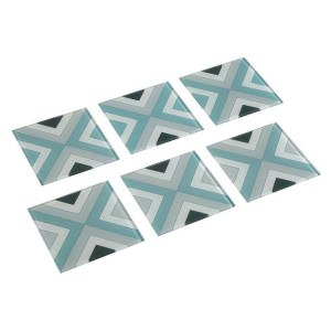 Podstawki Versa Dunard Szkło (6 Części) (0,6 x 10 x 10 cm)