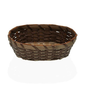 Koszyk na chleb Versa Brązowy Pleciony Bambus Wodorosty (15,5 x 6,5 x 21
