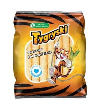 Tygryski chrupki pałeczki kukurydziane 50g