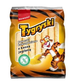 Tygryski Pałeczki Kukurydziane z Kaszą Jaglaną 60g