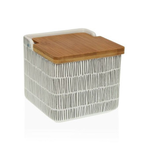 Solniczka z pokrywką Versa NEW LINES 12,2 x 11,5 x 12,2 cm Ceramika