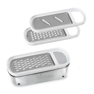 Tarka z Pojemnikiem Metaltex Rap-Box 3 w 1 ABS Akryl (21 cm)