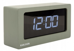 Zegar stojący elektroniczny FLIP BOXED LED zielony