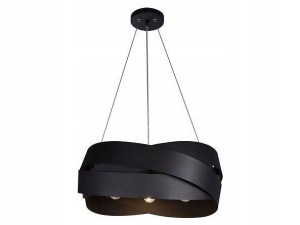Lampa sufitowa wisząca TORNADO czarny żyrandol