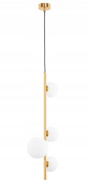 Lampa sufitowa wisząca TAIDA 4 złota żyrandol