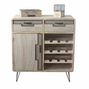 Stojak na Butelki DKD Home Decor Drewno Metal (80 x 38 x 84 cm)