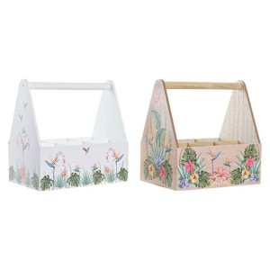 Stojak na Butelki DKD Home Decor 24 x 16,5 x 25 cm Wielokolorowy Drewno